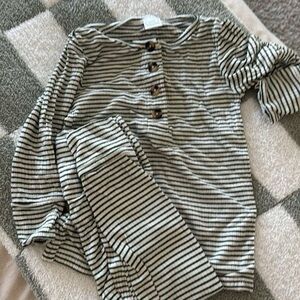 Striped Kids Pajamas